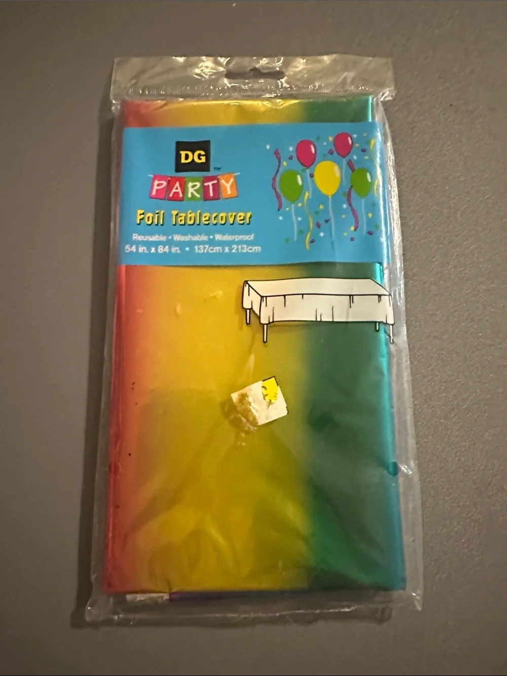 Rainbow Foil Tablecover - Multicolor
